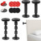 WEDAMOO 4 Stück Verstellbare Bettrahmen Anti Shake Abstandshalter Schwarz 27-105mm, Adjustable Bettgestell Mit Gewinde, Kopfteil Stopper, Bett Stabilisator Unterstützung für Betten, Schränke, Sofas