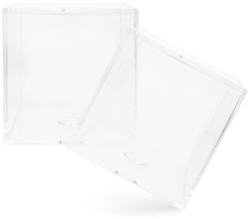 NUOBESTY 2Er-Box transparente Plätzchen Deckel Anzeige Tasche Seifenverpackung dekoration weihnachten weihnachtsdeko beleuchtet innen Klare Bonbonschachtel Zuckerhalter p.s