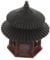 Supvox Mikro-Landschaftspavillon Aquarium Luftpumpe Aquariensteine Wasser- gefälschtes Aquarium Teich mikrolandschaft terassendeko Aquarium-Pavillon- Miniatur-Pavillon-Figur Plastik