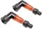 Streetparts24 2x Zündkerzenstecker beleuchtet Rot – passend für Zündapp, Hercules, Sachs, Kreidler, Puch, Yamaha, Piaggio, Simson - Roller Mofa Moped 2-Takt 50ccm