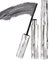 Iron Wand Mascara, Black Washable Metal Mascara Wand, Non Clumping Smudge Proof Volume and Length Long Lasting Lift for Any Event with 100 Double Tipped Cotton Swabs