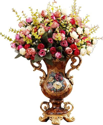 QTYQWC Resina retrò Grandi vasi di Fiori per la Sala da Pranzo da Pranzo da barta Cassa della Camera da Letto Hotel Home