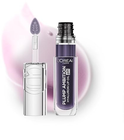 L'Oréal Paris Lip Oil Plump Ambition Colour Changing Formula, PH Shade 116 | With Hyaluronic Acid, With Tripeptide, With Vanilla Oil, Smoother Lips, Volumizing Shine, and Transformative