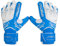 Sportout Torwarthandschuhe, Fußballhandschuhe mit Fingersave, Torwarthandschuhe Kinder,Herren mit rutschfeste 4mm Latex, Torwart Handschuhe für Kinder, Erwachsene und Jugendliche (Blue, 5)