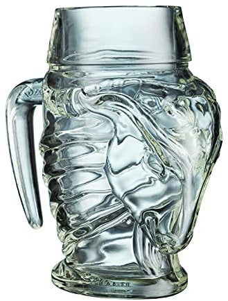 6 Stück Gehörntes Bock Henkelglas Kozel 0,5 l Halbliter Glas Bierglas Humpen Seidel Gläser Tschechien