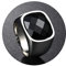 Aotiwe Ring Schmuck Männer, Ring Herren Silber Quadrat mit Zirkonia Edelstahl Größe 62 (19.7)