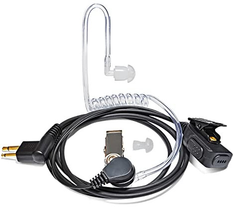 UAYESOK Radio di sorveglianza, auricolari a 2 pin, tubo acustico, walkie-talkie per Motorola CP040 DP1400 CP200 XT420 XT460 CLS1110 Hytera PD405 PD505 di sicurezza radio a 2 vie con microfono PTT