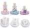 Bekecidi 3 Stück Kerzenhalter Harzform, Kerzenständer Silikonformen Epoxidharz Gießform Stumpenkerzenhalter Form DIY Dekoration Handwerk für Zuhause Party Ornament