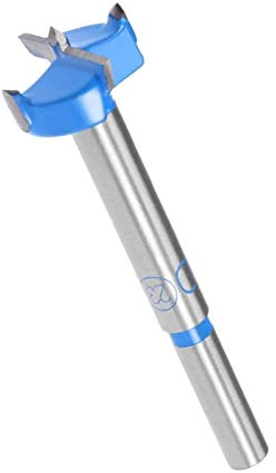 TA-VIGOR Forstner Drill Bit 23mm, Tungsten Carbide Wood Hole Saw Auger Opener for Woodworking Hinge Hole Drilling Boring Bit Cutter Blue