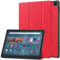 FKQLH Case for Amazon Fire Max 11, Slim PU Leather Folio Cover Foldable Stand for Amazon Fire Max 11, Red