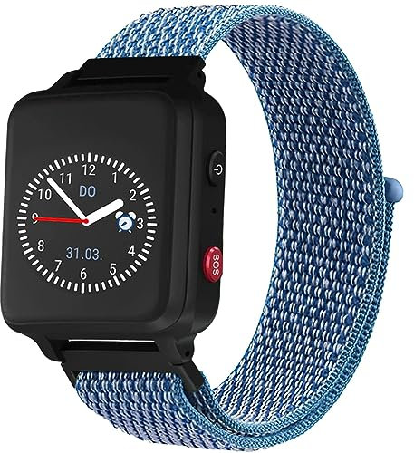 BESINPO Kinder Armbänder kompatibel mit ANIO 5 s (2023) Armband, ANIO Kids Smartwatch Weich Sport Nylon Verstellbare Ersatzbänder für ANIO 5 s, Mädchen Jungen Geschenk (Blau)