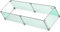 MESIDA 115 x 40 x 15 cm Feuerstelle, Glas-Windschutz, gehärtetes Glas, Feuerstelle, Tischschild, dick und stabil, mit Harter Aluminium-Eckhalterung und Gummifüßen