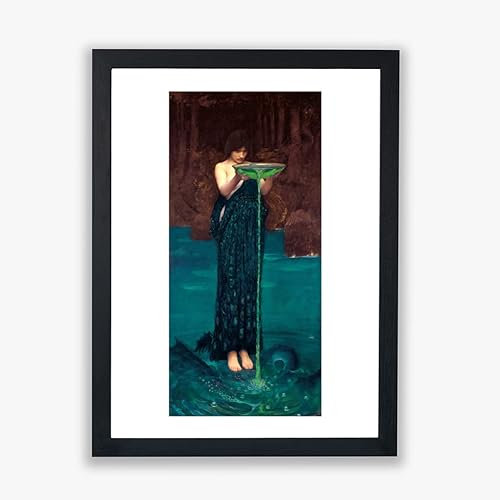 Spiffing Prints John William Waterhouse – Circe Invidiosa – Wanddruck – Heimdekoration Kunst – Giclée-Poster – nur Druck – klein