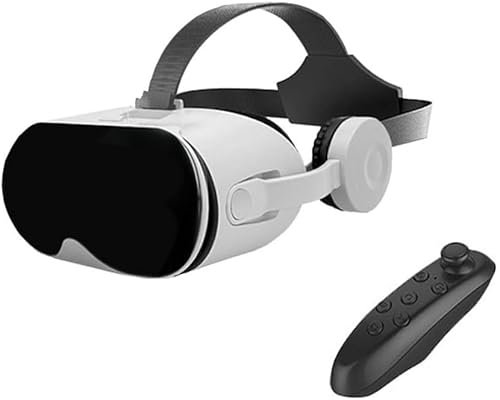 VR-Set Virtual Reality VR für Telefon, für Android/iOS Handgeräte, VR-Brille 110 ° FOV, Augenschutz 3D Handy Brille,VR Brille Handy, Integrierte Kopfhörer für Spiele und Filme