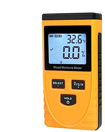 CGOLDENWALL Pinless Holz-Feuchtigkeitsmessgerät, Messgerät, tragbares Holz-Hygrometer, Induktion, Luftfeuchtigkeitsmesser, +8 Dichte-Getriebe + High-Definition-Hintergrundbeleuchtung