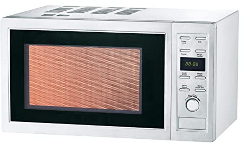 L2G - Four Micro-Ondes Professionnel - 900 W - Intérieur & Extérieur Inox - 9 Programmes de Cuisson - Afficheur Digital - Plateau Rotatif ⌀270 mm - 25 Litres