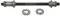BDCP Hinterrrad Achse 178 mm FG 9,5 mm CR-Mo doppelt gekontert