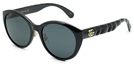 GUCCI Womens GG0814SK Sunglasses, Black-Black-Grey, 56