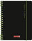 Brunnen 1071855122 Schülerkalender 2021/2022 (18 Monate) „Plain Black“ 2 Seiten = 1 Woche, Blattgröße 12 x 16 cm, A6, PP-Einband