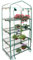 Monshop Serre De Jardin 3/4 Étages - Balcon Étagère Avec Couverture PVC Respirante Imperméable Pour Cultiver Des Légumes (Pas De Cadre En Fer)