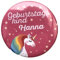 Geburtstagskind-Button Einhorn I Kindergeburtstag I Anstecknadel I personalisierbar
