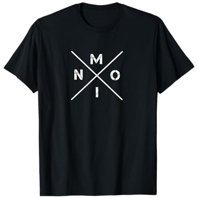 Moin Kreuz Kompass Norden Norddeutschland Küste Meer T-Shirt