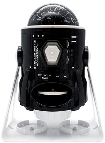 Lexibook, Speaking 2-in-1 Constellations and Images Planetarium Projector, zweisprachig Polnisch-Englisch, 24 Bilder zum Entdecken des Weltraums, 2 Sternbildkuppeln, STEM, Schwarz/Weiß, NLJ181i17