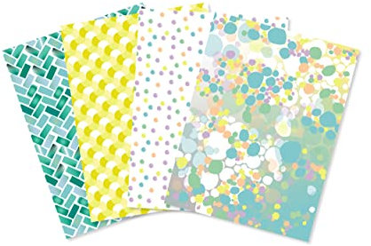 Decopatch TD894C - Packung mit 4 Blatt 40x60 cm, Nr. 894 Texture-Papier, Foil-Effekt, praktisch und einfach zum Verwenden, ideal für Ihre Pappmachés und Bastelprojekte, 1 Pack, Colour Therapy
