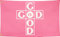 LEPCKIAT Flagge God is Good, 90 x 152 cm, lebendige Farben, doppelt genähtes Polyester mit 2 Messingösen für Studentenwohnheim, Raumdekoration. (Rosa, 90 x 152 cm)