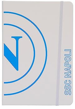 SSC Napoli Unisex – Erwachsene Econotes Outline Bianco Weiß, TU