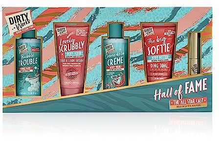Dirty Works Hall Of Fame, Christmas Gift, Rock Rose, Neroli, and Jasmine essential oils, Body Scrub, Body Butter, Body Wash, Bubble bath