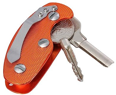 HOMSFOU Outdoor Key Folder Aluminum Key Holder Pocket Tool Key Holder Outdoor Aluminium Key Clip Back Clip Small Equipment Accessories Carry