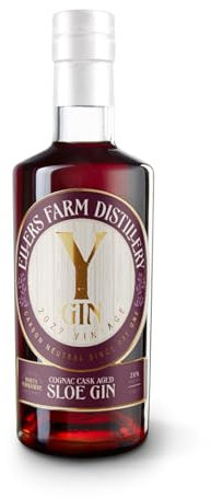 Cognac Cask - Aged Sloe Gin - 50cl, 26% ABV. Made by Ellers Farm Distillery - Making incredible spirits in the most sustainable way
