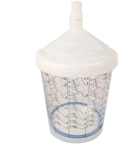 Compatibile Con Il Vaso For Pistola A Spruzzo Sata, Accessori For Vaso For Pistola Usa E Getta Da 600 Ml, Tazza Di Miscelazione For Vernice A Base D'acqua (Size : 600 ML 10 pcs)