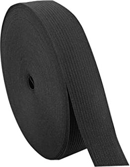 TEHAUX 1 Rolle 42 Elastische Bänder perücke perrücke schihose Craft Shose Schwarze Gummibänder Strickband mit hoher Elastizität elastischer Gürtel Stretchbänder Kleidung Spule Gummiband