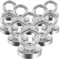 MIN CI Neodym Magnete Extra Stark 16kg（35lbs）, 20mm Magnethaken Extra Stark Ösenmagnet Magnet Haken, Rund Starkmagnet Magnet mit Loch Magnetisch Haken für Grill Decke Topfmagnet 10pcs