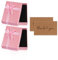 Nwvuop 2 Stück Schmuck Geschenkbox Schmuckschachtel mit Karten, 9× 7× 3 cm kleine Geschenkbox für Schmuck Halskette Armband Box für Geburtstag Hochzeitstag(Rosa)