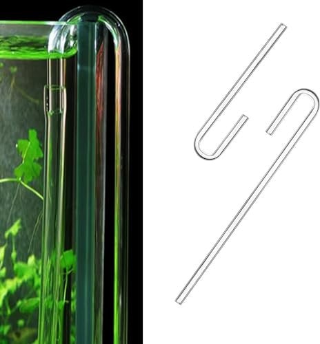 2Pcs Acrylic U Shape Tube for Aquarium Air Pump CO2 Aquarium Air Pump Tube Acrylic Air Tube CO2 Diffuser Connect Tube Acrylic U Shape Tube Neo Acrylic for Aquarium Planted Fish Tank Supply Accessories