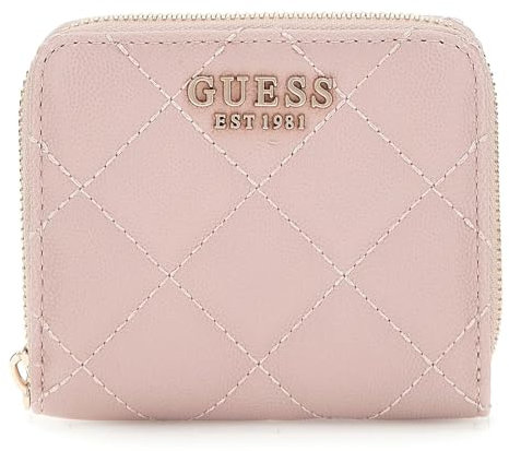 GUESS Eco Carly SLG Small Zip Around Wallet Mauve