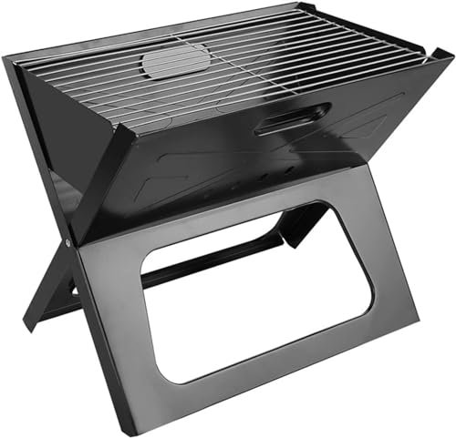 Portable Folding Charcoal BBQ for Outdoor Gas Camping - Easy to Carry and Lightweight Foldable Compact Design for Grilling on the Go