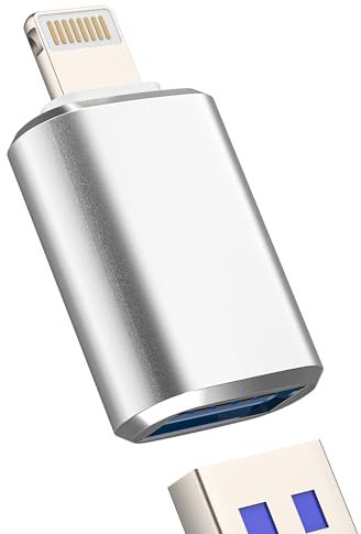 Adaptateur Lightning OTG 3.0 Cable Pour iPhone14 13 12 Pro Max Vers USB Femelle Jack Certifié Pour Apple MFI USB-A Carte Lecteur Clé Photo Caméra Fichiers Pour iPad Adapter Externe Appareil Connecteur