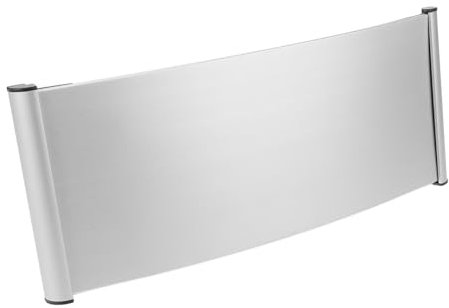 jojofuny Aluminium Alloy Office Name Plate Blank Door Sign Curved Slot Nameplate for Office and Home 12x28cm
