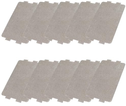 10 Pezzi di Forno a Microonde Piastra di Mica Foglio, Piastre di Mica per Copertura Guida D'onda, Foglio di Mica per Parti di Forno a Microonde, per Forno a Microonde Universale