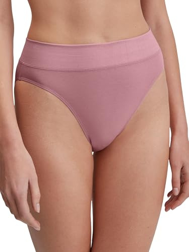 CALIDA Elastic Slip, Unterhose Damen, breiter Softbund, High Waist, atmungsaktive Single Jersey-Qualität Lilas 44-46