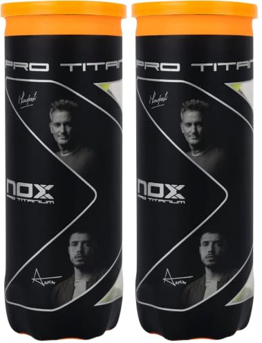 NOX Bote de 3 Pelotas de pádel Pro Titanium