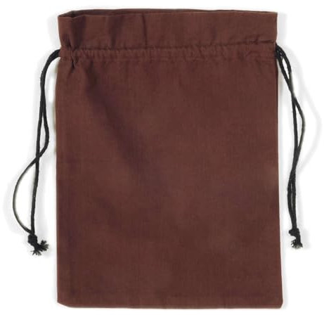 HEMAD Mittelalter Beutel Rucksack Tasche 100% Baumwolle Modell: Wittich, Braun