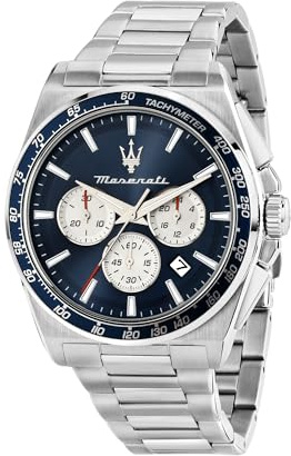 Maserati Herrenuhr aus Stahl, Chronograph, Analog, 43 mm, Velocita‘-Kollektion - R8873652005