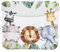 Ceba Baby® weiche Wickelauflage 75x72 cm - Baby Wickelunterlage - Wickeltischauflage für Junge und Mädchen - Wasserdicht, abwaschbar - OEKO-TEX® Standard 100 - Made in EU - Dschungeltiere