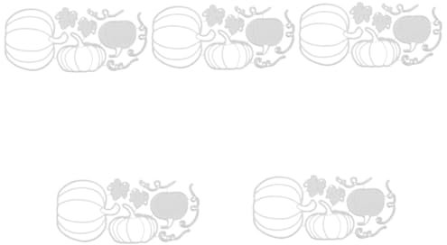 Tofficu 5 Stück DIY Mini Kürbis Metall Kohlenstoffstahl Messerform Papier Kunst Prägung Ätzen Schneiden Messerform papiercuter Messer Scrapbooking Herstellung Halloween klarer Stempel Zu