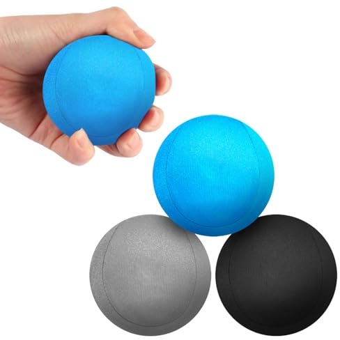3 Pack Stress Balls for Adults, Squeeze Balls for Hand Exercisers Therapy & Anxiety Relief, Hand Strengthening Devices Help Relieve Stress, Improve Grip Strength